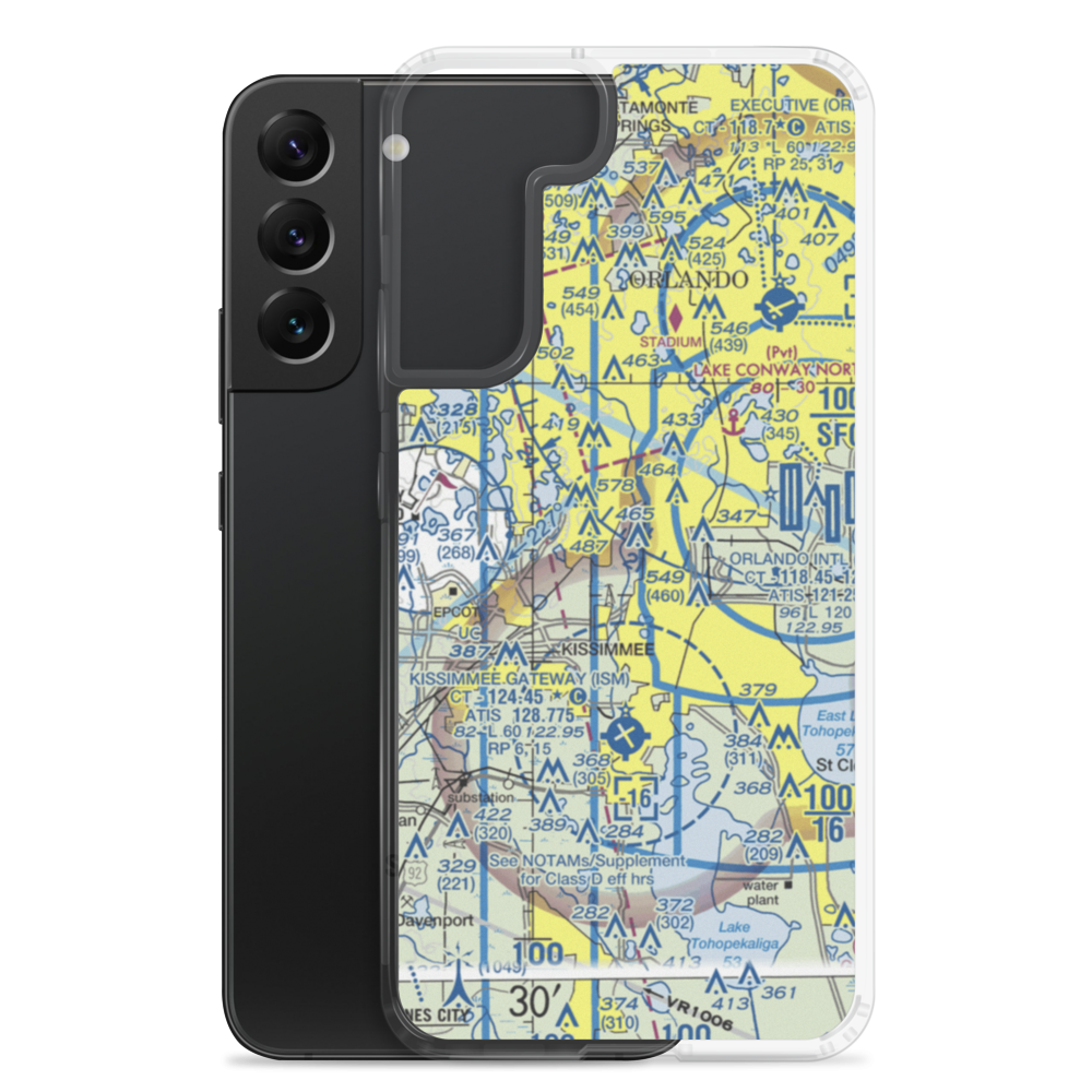 Ritz Carlton Grande Lakes Seaplane Base (25FD) VFR Sectional Samsung Case Samsung Galaxy S22 Plus model shown