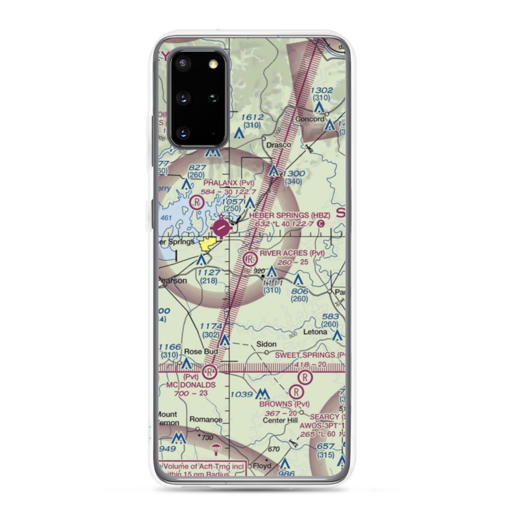 River Acres Airport (3AR8) VFR Sectional Samsung Case Samsung Galaxy S20 Plus model shown