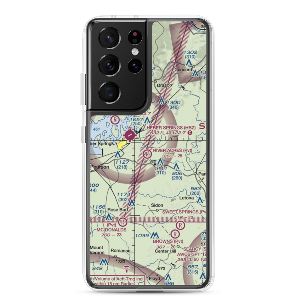 River Acres Airport (3AR8) VFR Sectional Samsung Case Samsung Galaxy S21 Ultra model shown