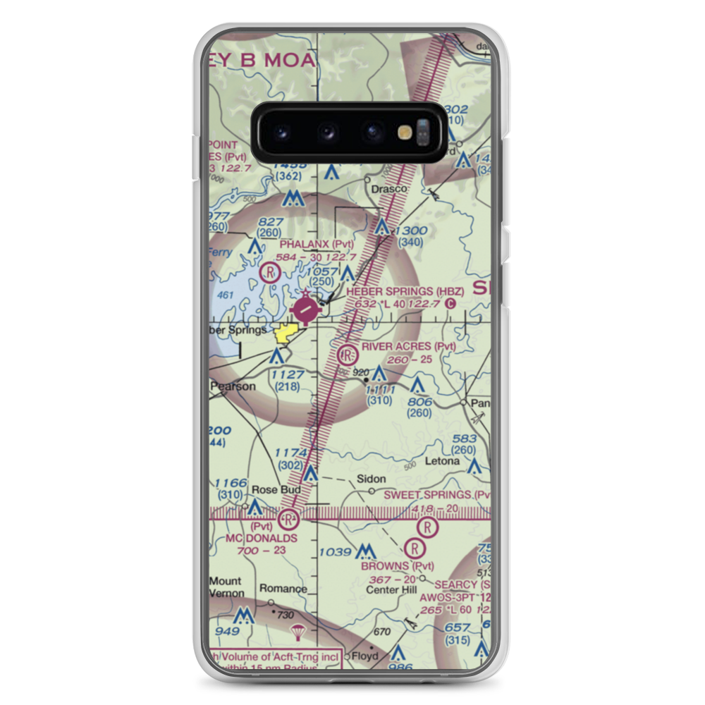 River Acres Airport (3AR8) VFR Sectional Samsung Case Samsung Galaxy S10+ model shown
