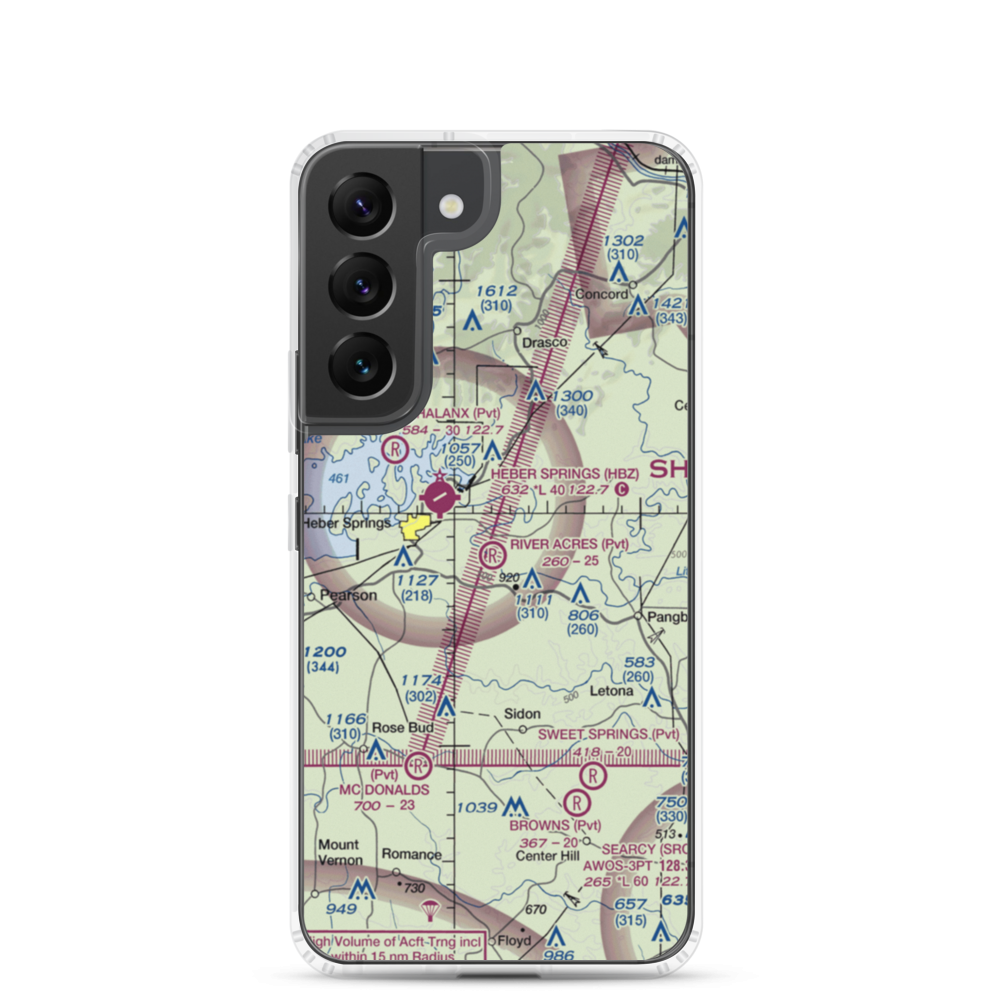 River Acres Airport (3AR8) VFR Sectional Samsung Case Samsung Galaxy S22 model shown