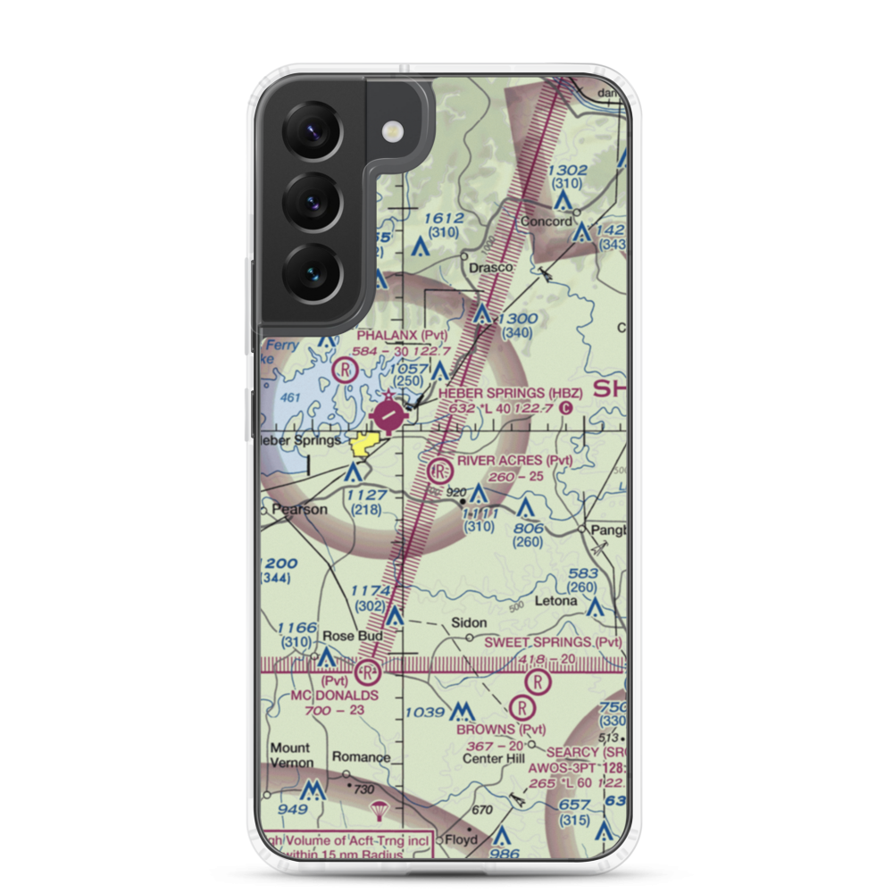 River Acres Airport (3AR8) VFR Sectional Samsung Case Samsung Galaxy S22 Plus model shown