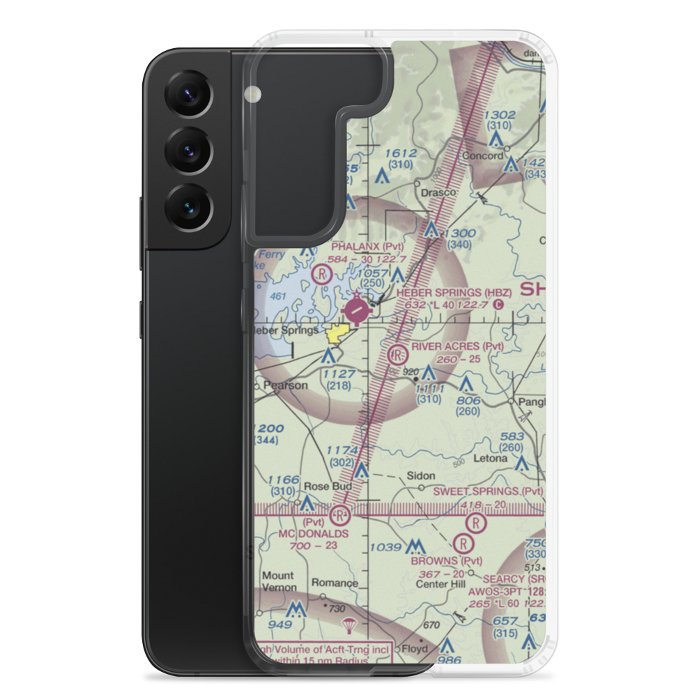 River Acres Airport (3AR8) VFR Sectional Samsung Case Samsung Galaxy S22 Plus model shown
