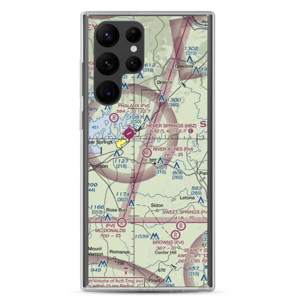 River Acres Airport (3AR8) VFR Sectional Samsung Case Samsung Galaxy S22 Ultra model shown