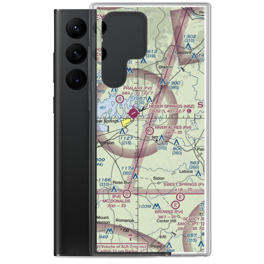 River Acres Airport (3AR8) VFR Sectional Samsung Case Samsung Galaxy S22 Ultra model shown