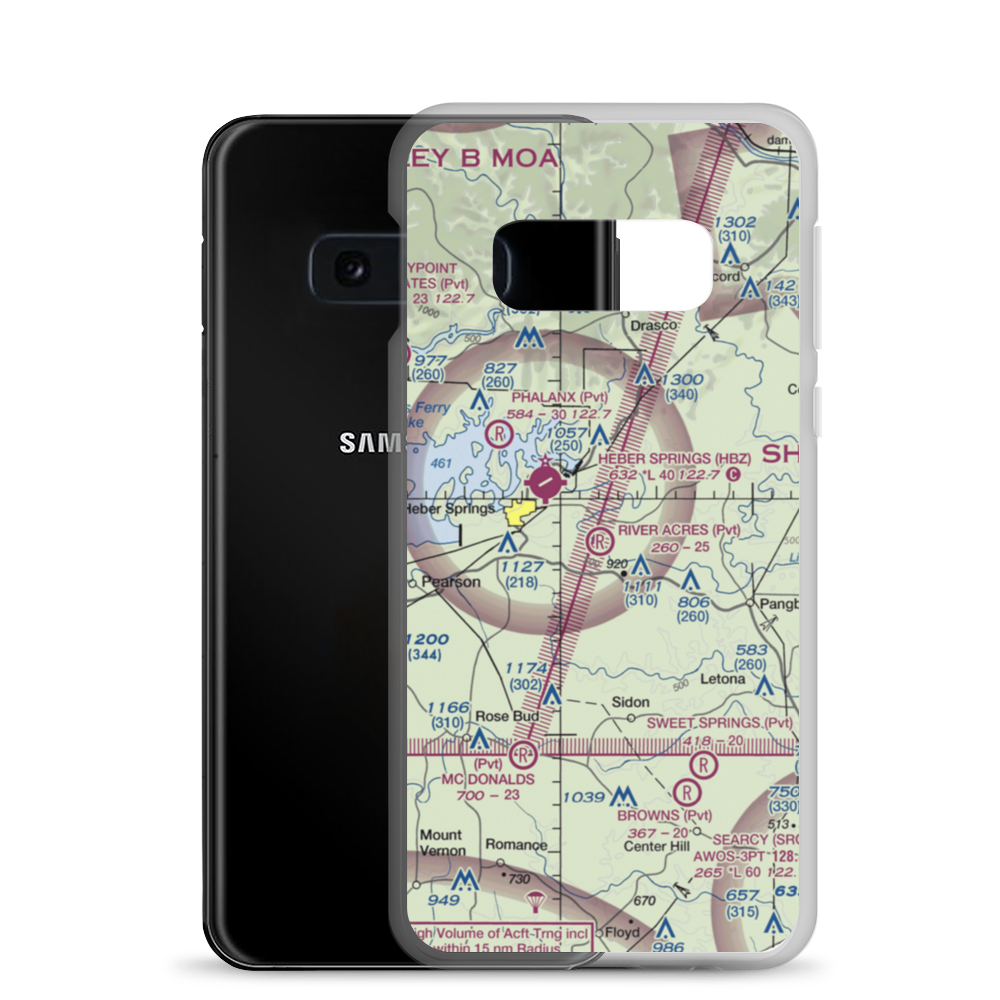 River Acres Airport (3AR8) VFR Sectional Samsung Case Samsung Galaxy S10e model shown