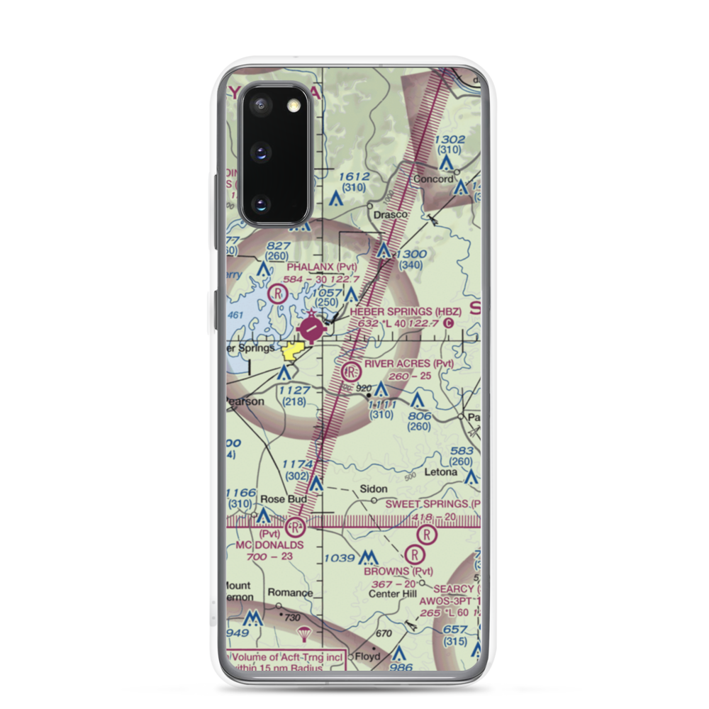 River Acres Airport (3AR8) VFR Sectional Samsung Case Samsung Galaxy S20 model shown