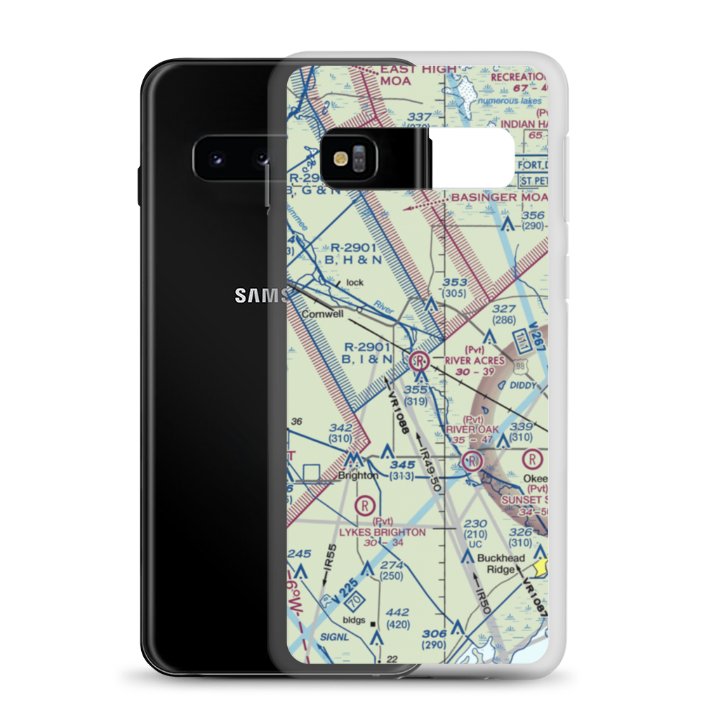 River Acres Airport (FD70) VFR Sectional Samsung Case Samsung Galaxy S10 model shown