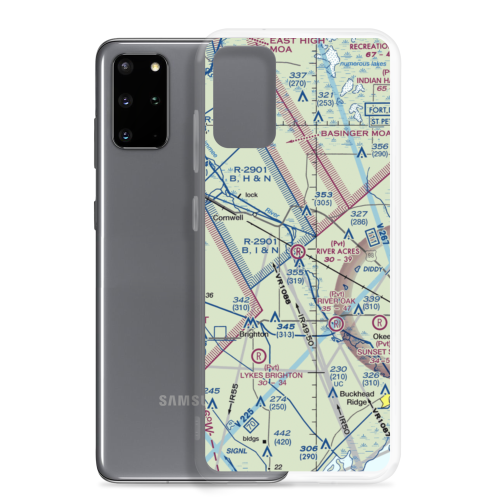 River Acres Airport (FD70) VFR Sectional Samsung Case Samsung Galaxy S20 Plus model shown