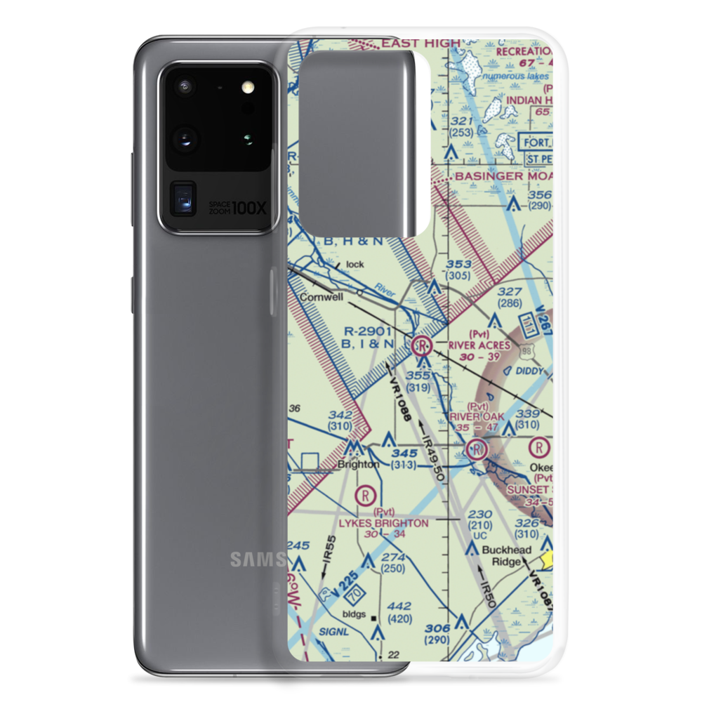 River Acres Airport (FD70) VFR Sectional Samsung Case Samsung Galaxy S20 Ultra model shown