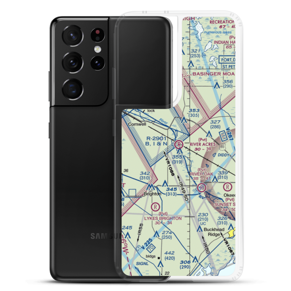 River Acres Airport (FD70) VFR Sectional Samsung Case Samsung Galaxy S21 Ultra model shown