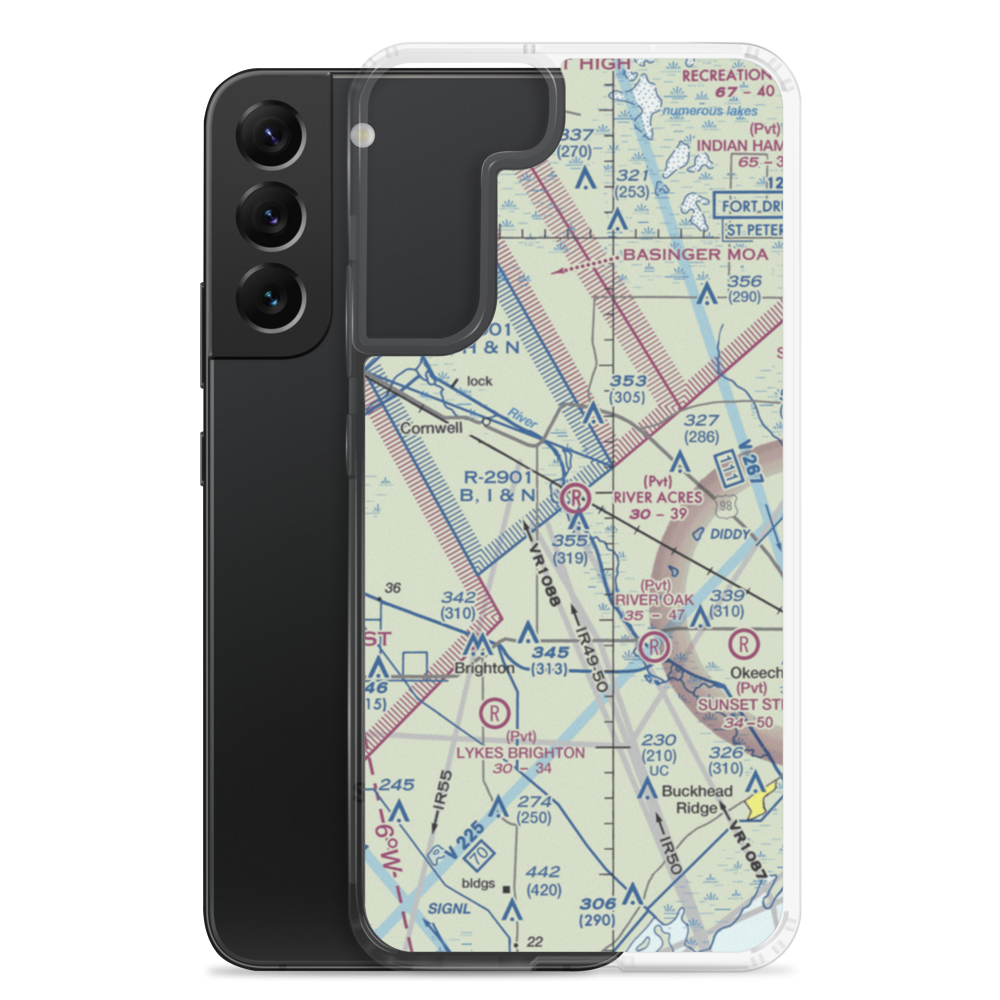 River Acres Airport (FD70) VFR Sectional Samsung Case Samsung Galaxy S22 Plus model shown