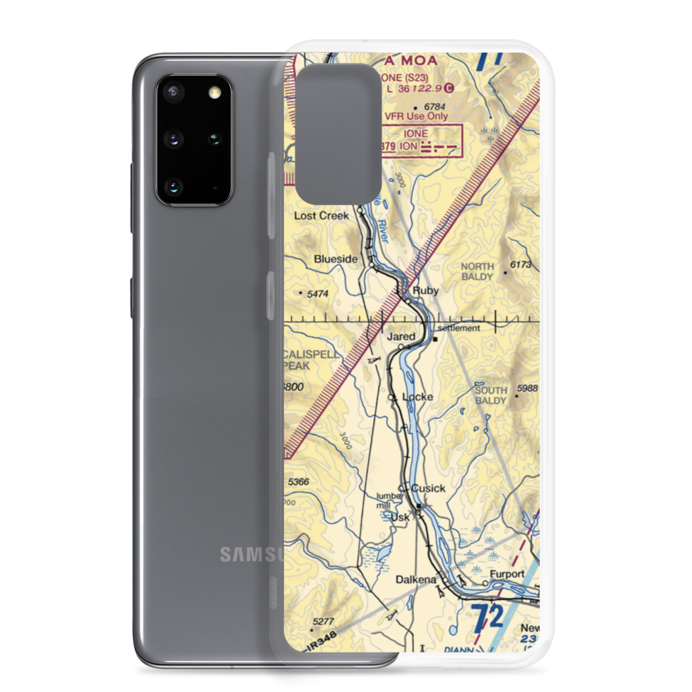 River Bend Airport (9WA3) VFR Sectional Samsung Case Samsung Galaxy S20 Plus model shown