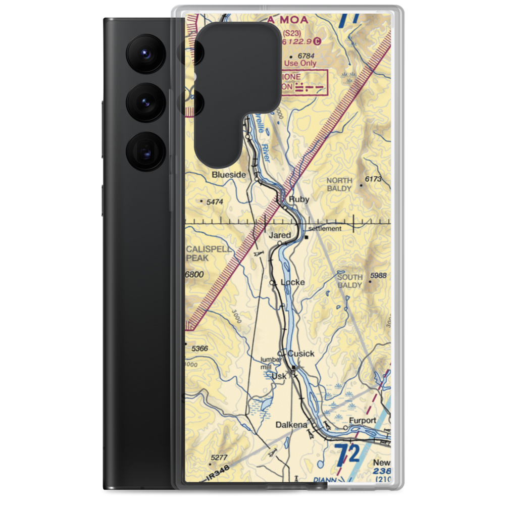 River Bend Airport (9WA3) VFR Sectional Samsung Case Samsung Galaxy S22 Ultra model shown