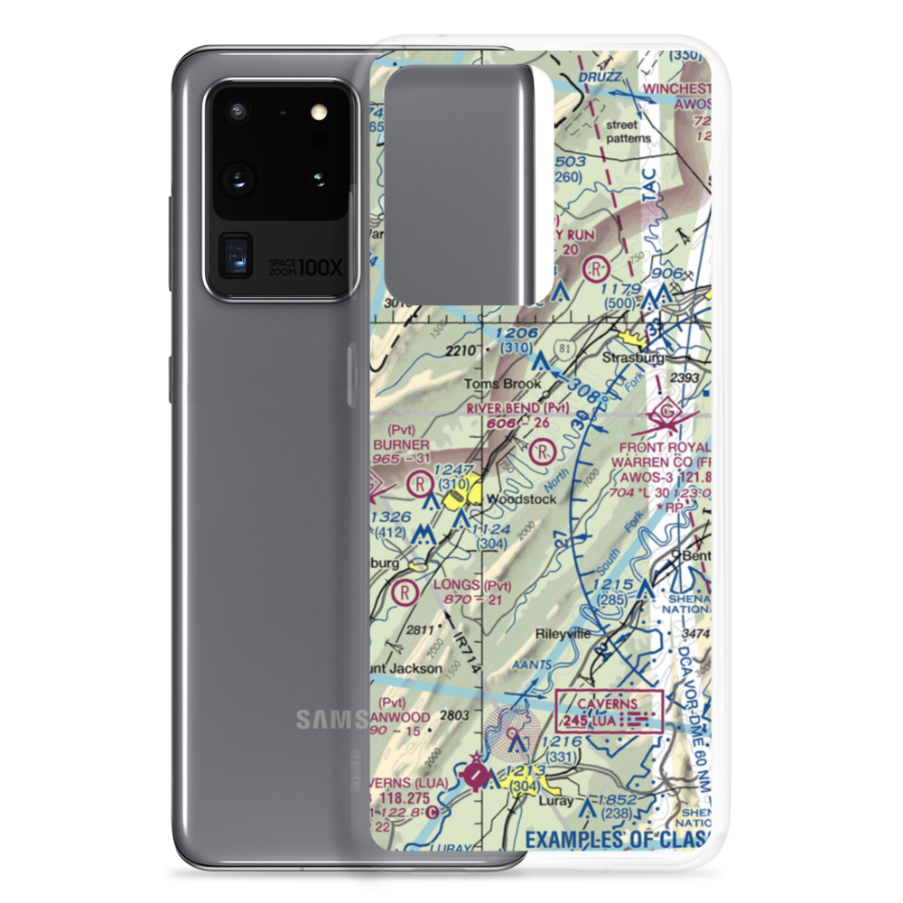 River Bend Airport (VA58) VFR Sectional Samsung Case Samsung Galaxy S20 Ultra model shown