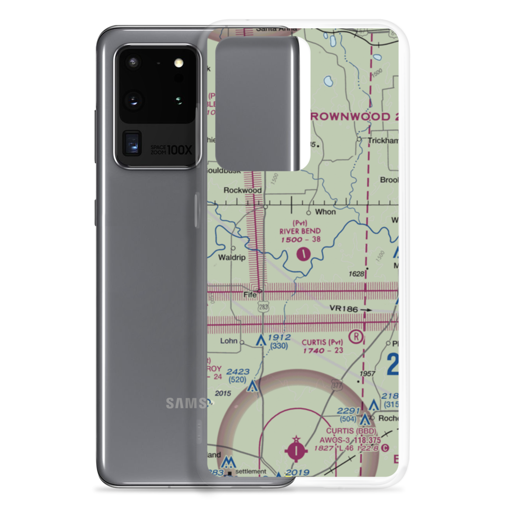 River Bend Ranch Airport (94TX) VFR Sectional Samsung Case Samsung Galaxy S20 Ultra model shown
