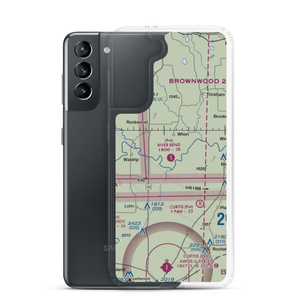 River Bend Ranch Airport (94TX) VFR Sectional Samsung Case Samsung Galaxy S21 model shown