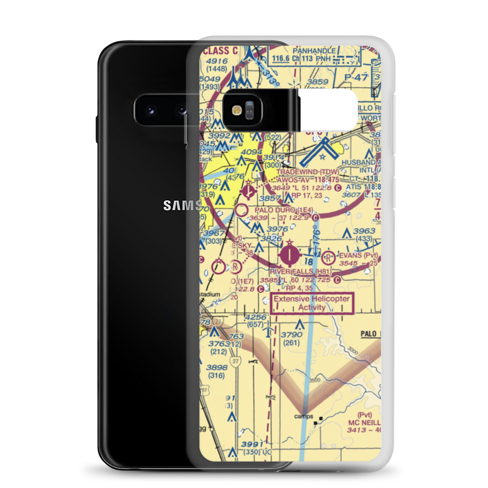 River Falls Airport (H81) VFR Sectional Samsung Case Samsung Galaxy S10 model shown