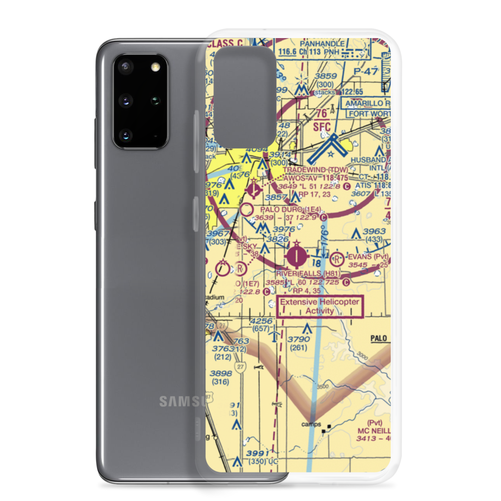 River Falls Airport (H81) VFR Sectional Samsung Case Samsung Galaxy S20 Plus model shown