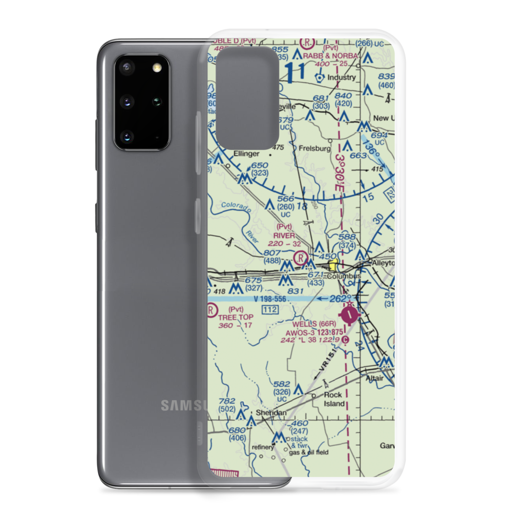 River Field (TS27) VFR Sectional Samsung Case Samsung Galaxy S20 Plus model shown