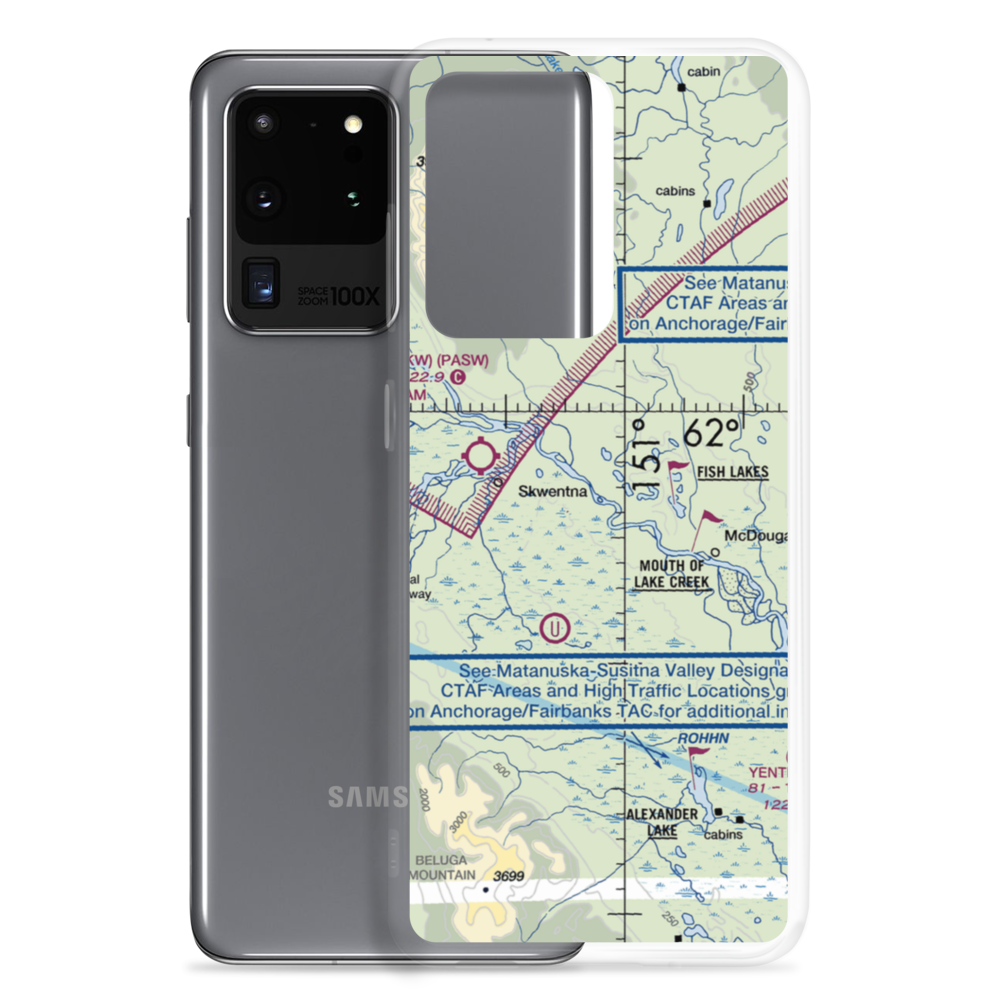 River John Airport (3AK9) VFR Sectional Samsung Case Samsung Galaxy S20 Ultra model shown