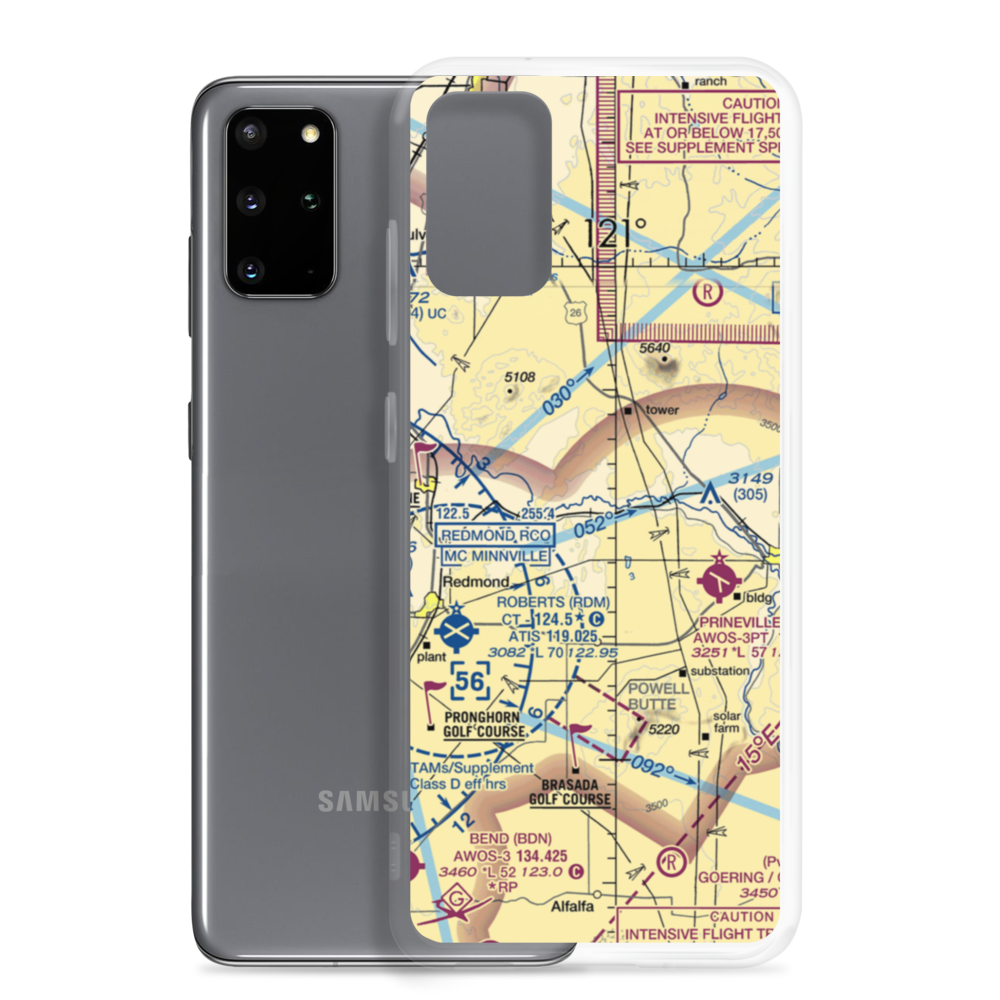 River Run Ranch Airport (OR02) VFR Sectional Samsung Case Samsung Galaxy S20 Plus model shown
