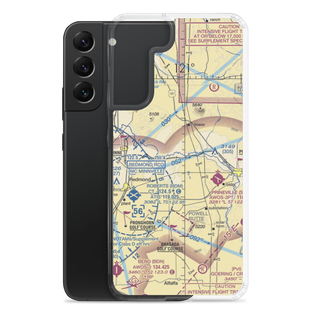 River Run Ranch Airport (OR02) VFR Sectional Samsung Case Samsung Galaxy S22 Plus model shown