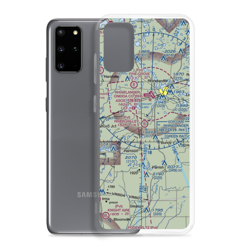 River Valley Airport (WS78) VFR Sectional Samsung Case Samsung Galaxy S20 Plus model shown