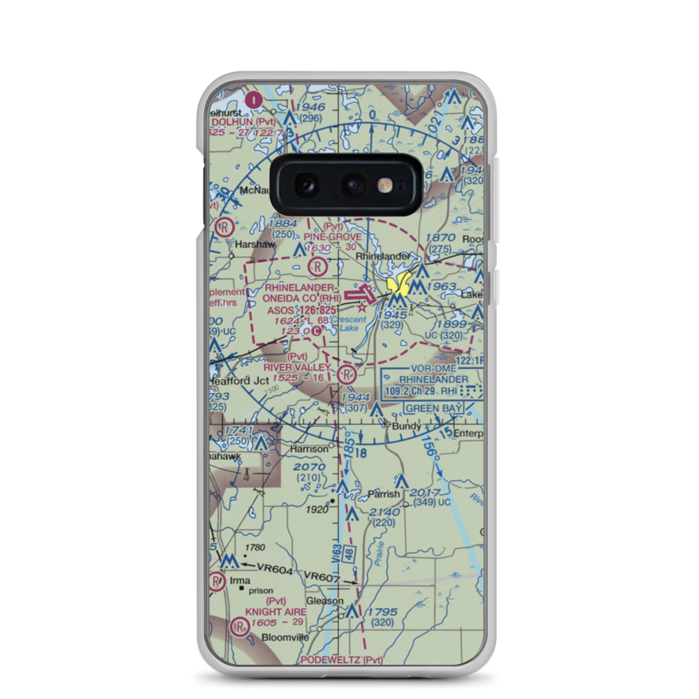 River Valley Airport (WS78) VFR Sectional Samsung Case Samsung Galaxy S10e model shown