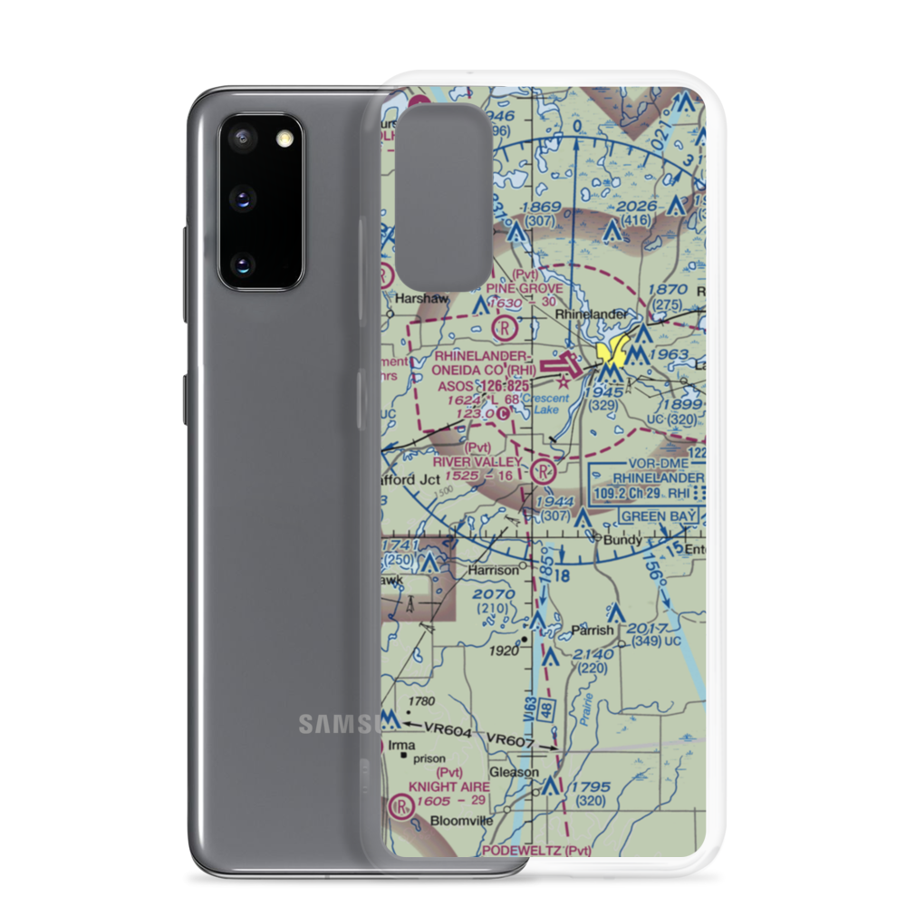 River Valley Airport (WS78) VFR Sectional Samsung Case Samsung Galaxy S20 model shown