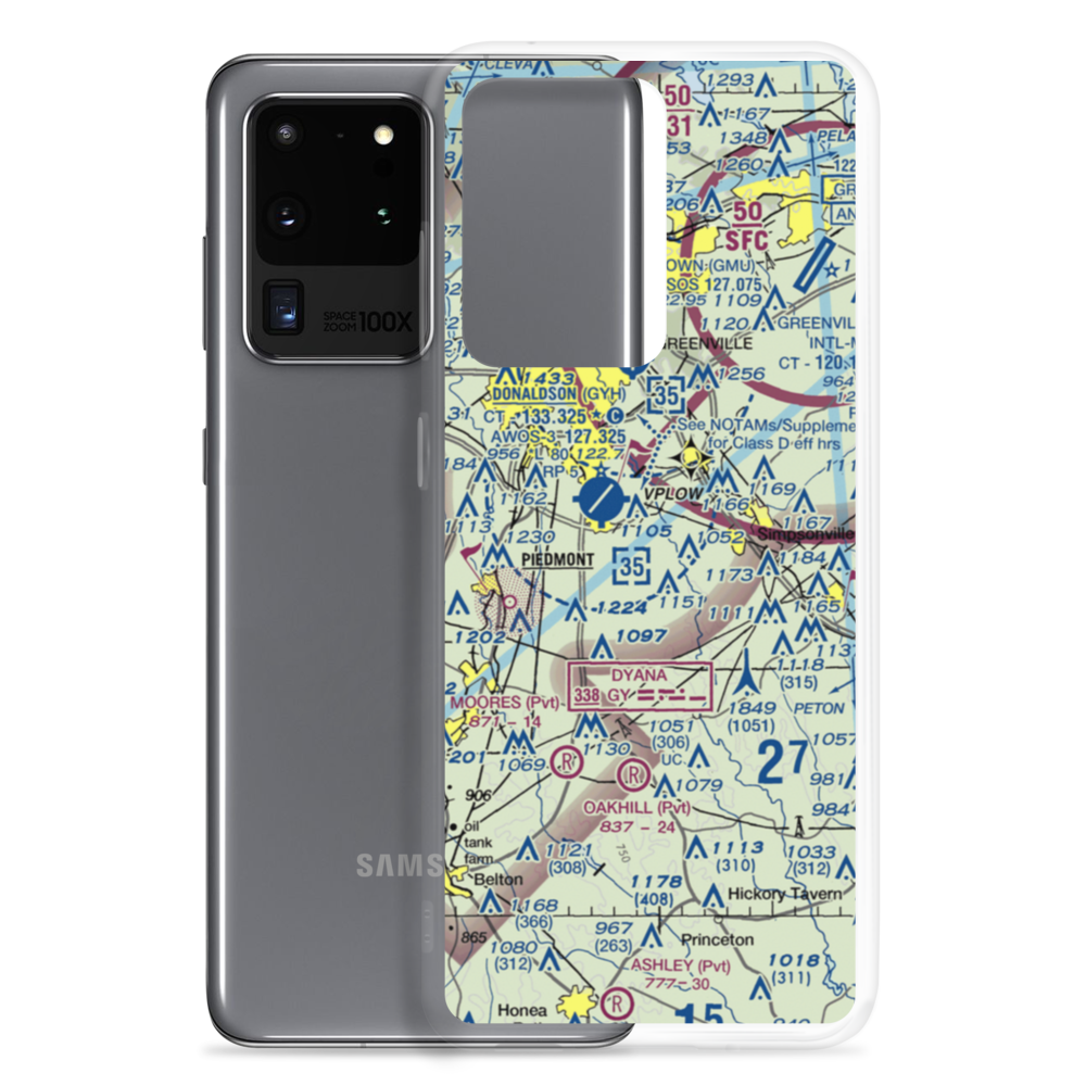 Riverbend Airpark (SC97) VFR Sectional Samsung Case Samsung Galaxy S20 Ultra model shown