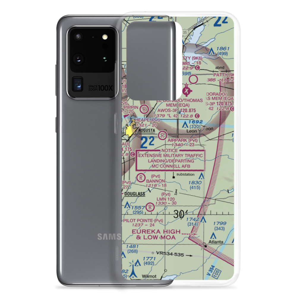 Riverbend Ranch Airport (77KS) VFR Sectional Samsung Case Samsung Galaxy S20 Ultra model shown