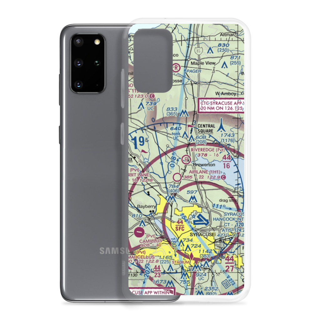 Riveredge Airpark (19NK) VFR Sectional Samsung Case Samsung Galaxy S20 Plus model shown