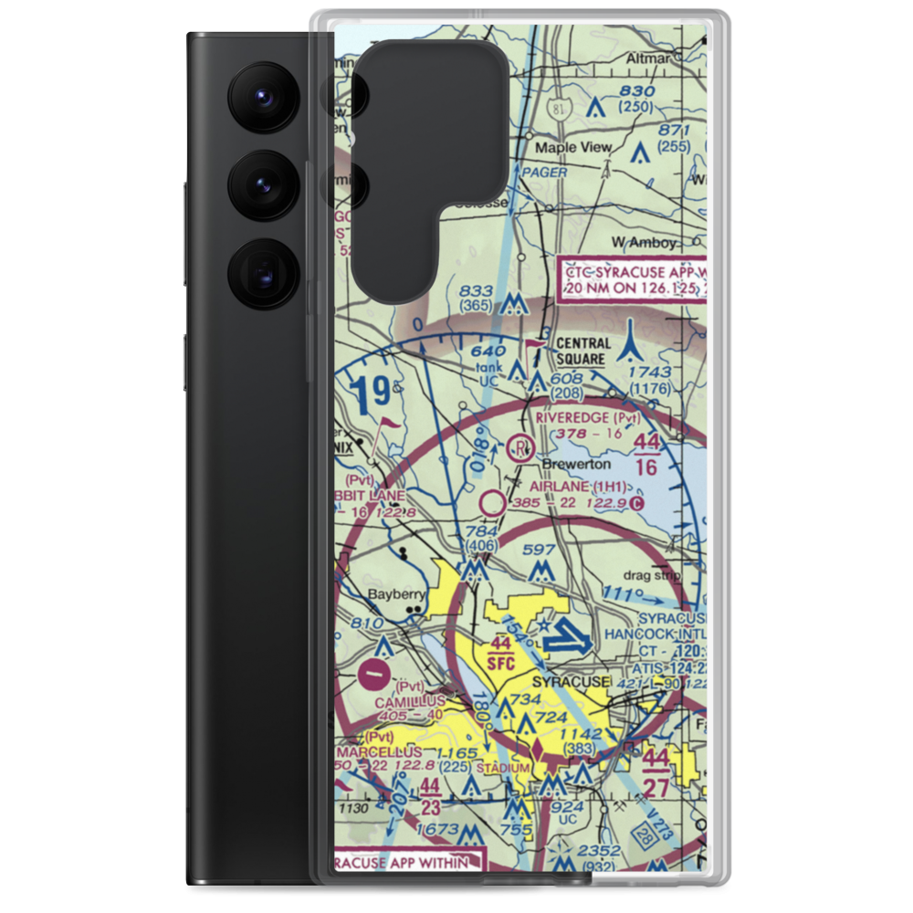 Riveredge Airpark (19NK) VFR Sectional Samsung Case Samsung Galaxy S22 Ultra model shown