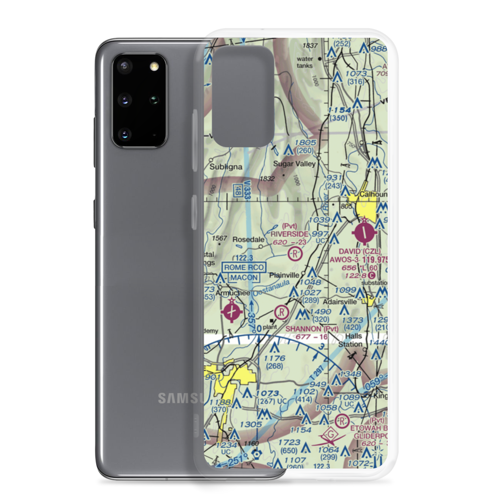 Riverside Airport (22GA) VFR Sectional Samsung Case Samsung Galaxy S20 Plus model shown