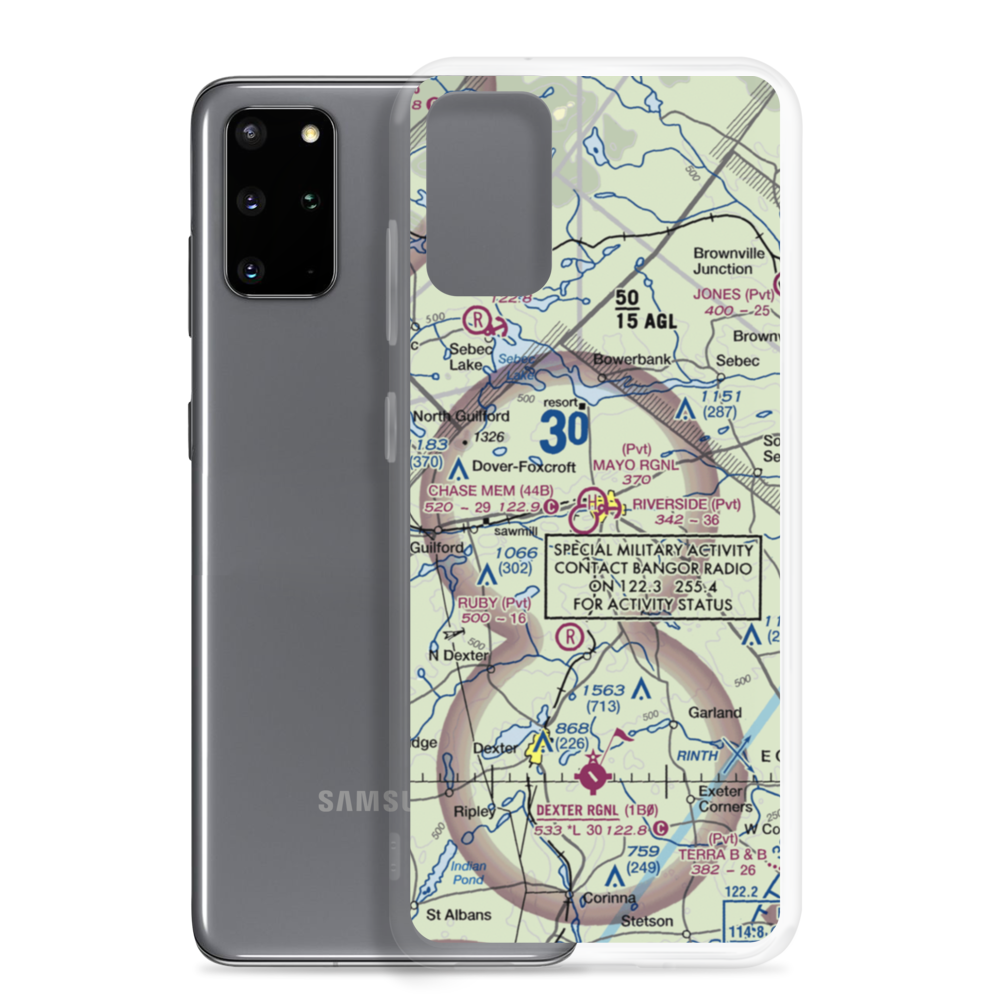 Riverside Seaplane Base (ME85) VFR Sectional Samsung Case Samsung Galaxy S20 Plus model shown