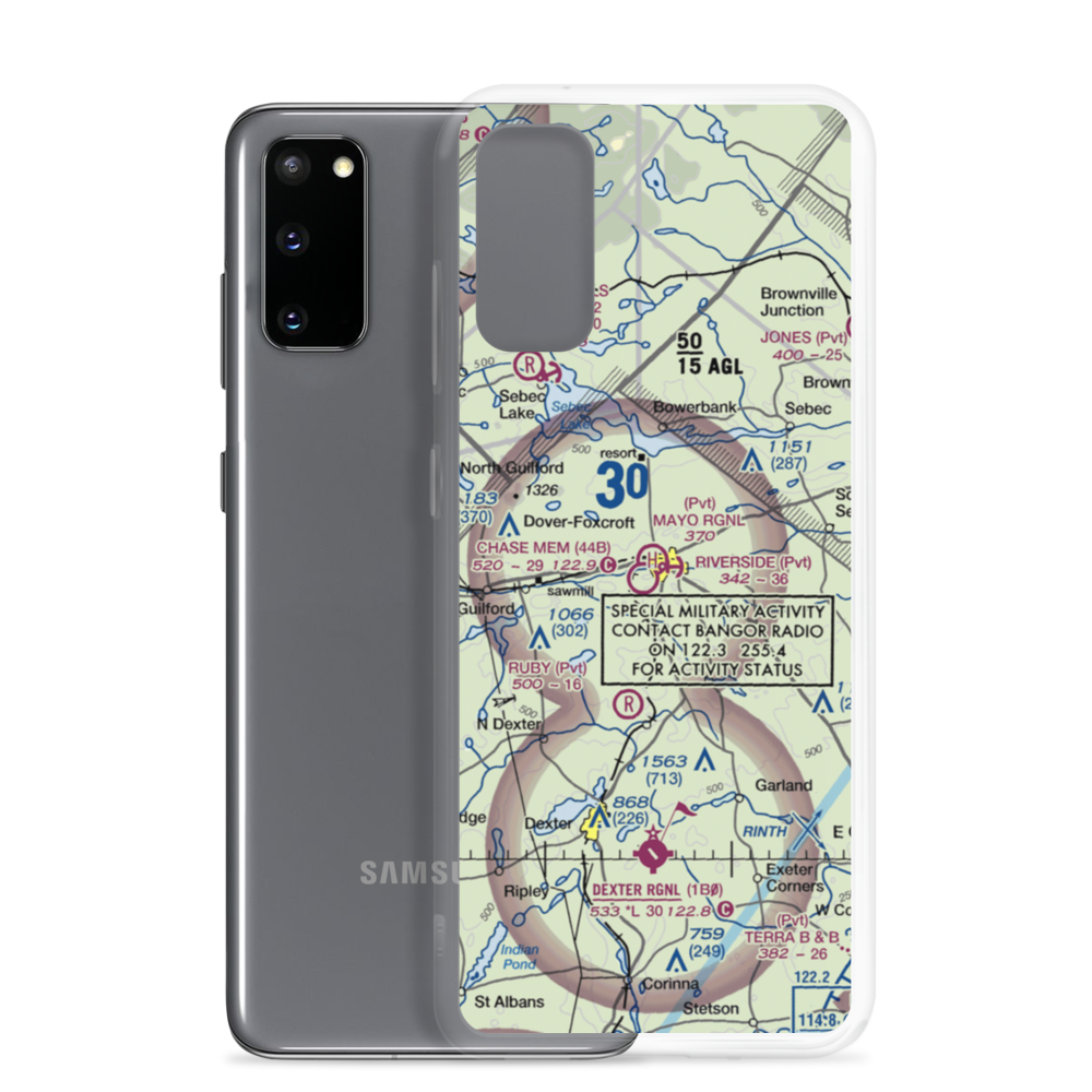 Riverside Seaplane Base (ME85) VFR Sectional Samsung Case Samsung Galaxy S20 model shown