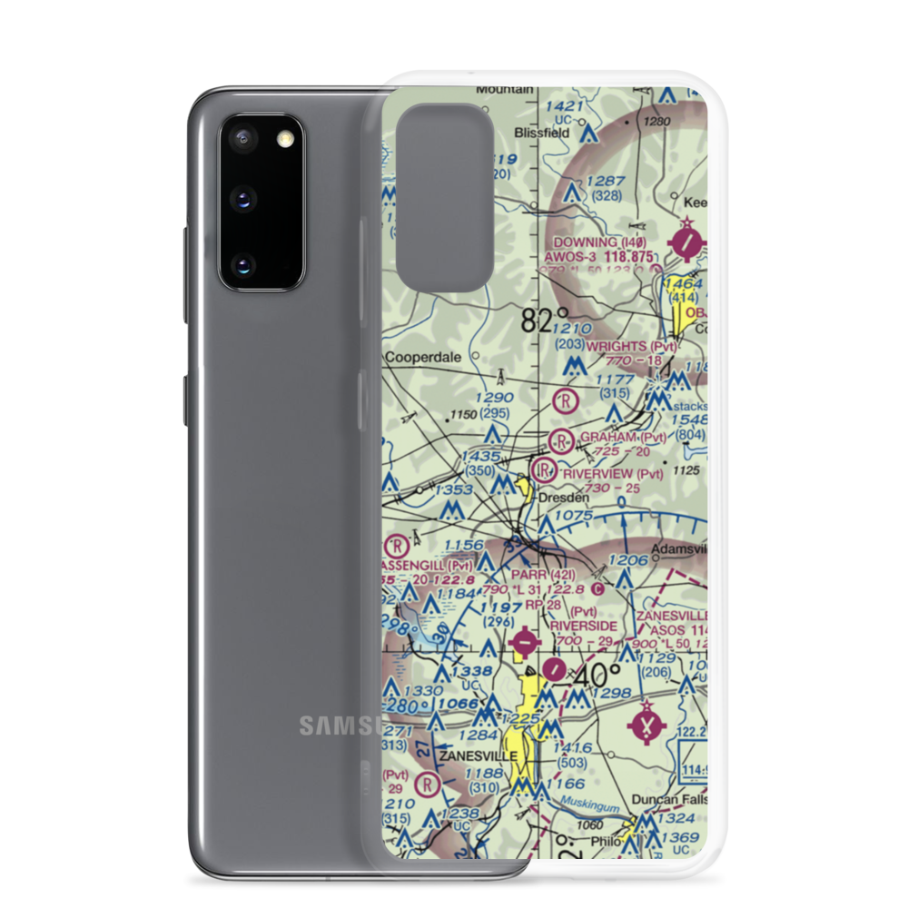 Riverview Airport (OA85) VFR Sectional Samsung Case Samsung Galaxy S20 model shown