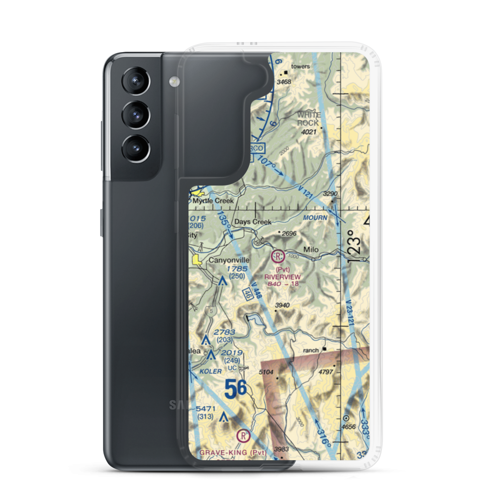 Riverview Ranch Airport (8OR3) VFR Sectional Samsung Case Samsung Galaxy S21 model shown