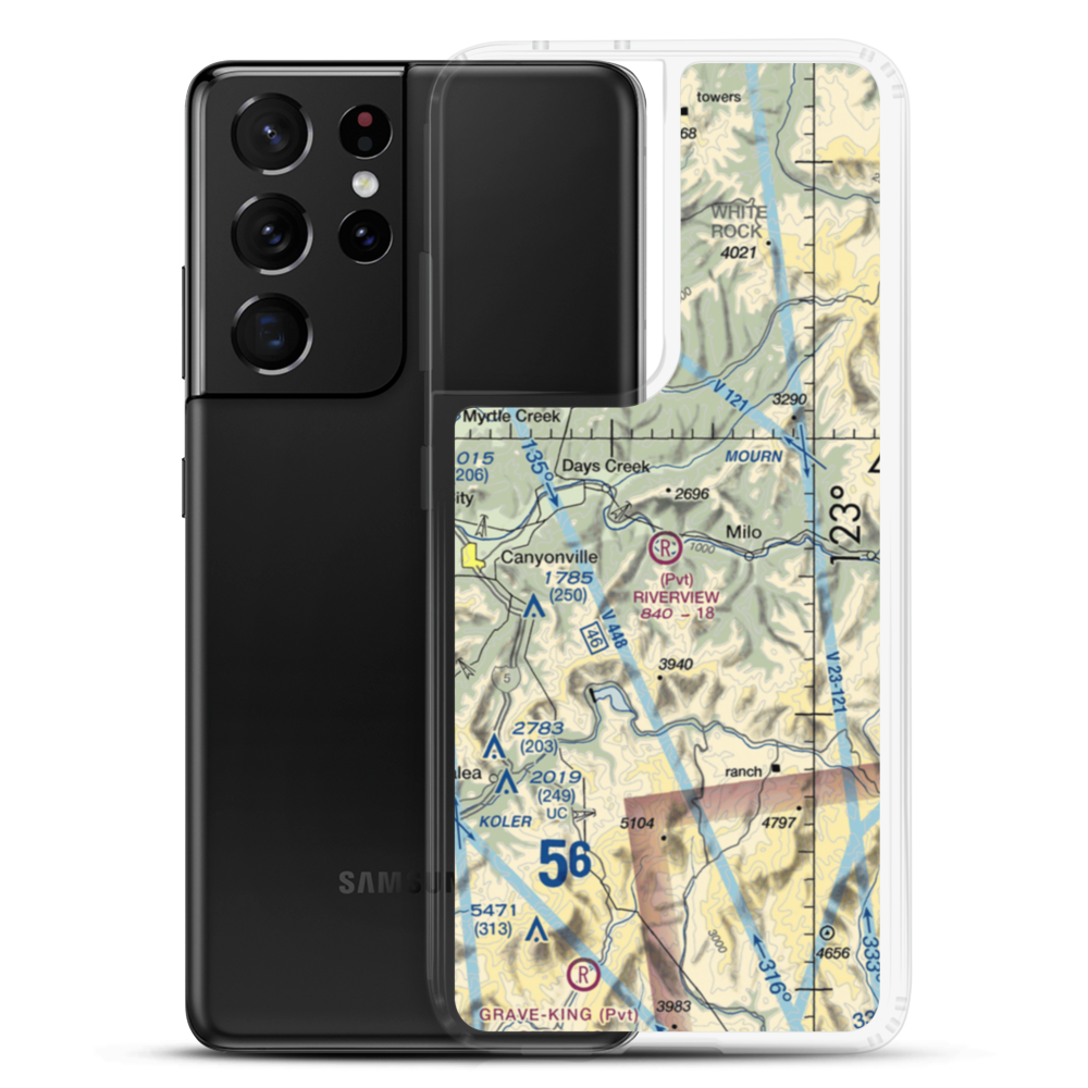 Riverview Ranch Airport (8OR3) VFR Sectional Samsung Case Samsung Galaxy S21 Ultra model shown