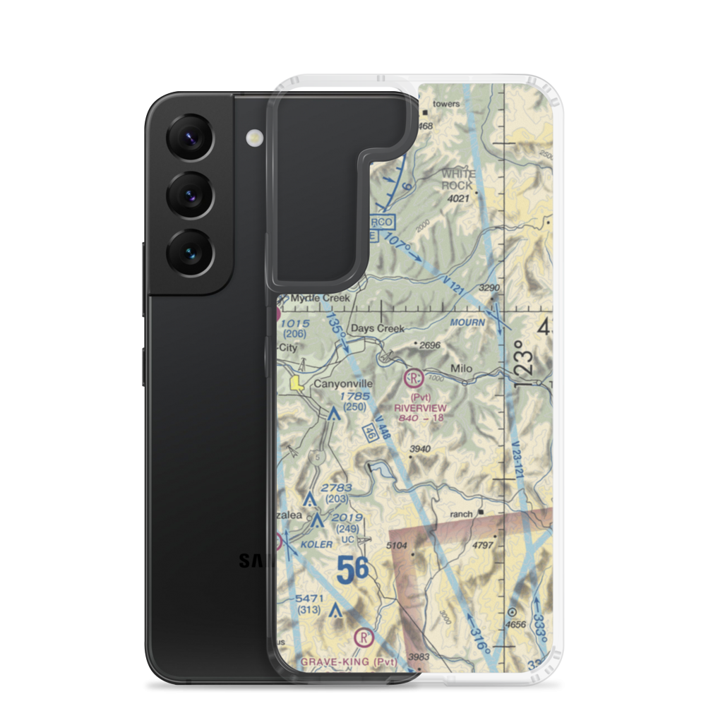 Riverview Ranch Airport (8OR3) VFR Sectional Samsung Case Samsung Galaxy S22 model shown