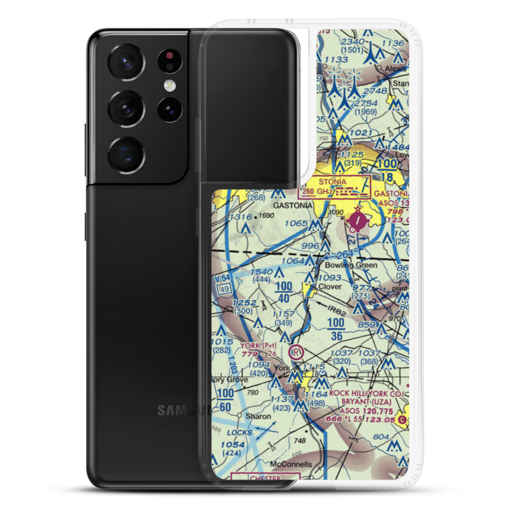 Rizzy Ridge Airport (39SC) VFR Sectional Samsung Case Samsung Galaxy S21 Ultra model shown