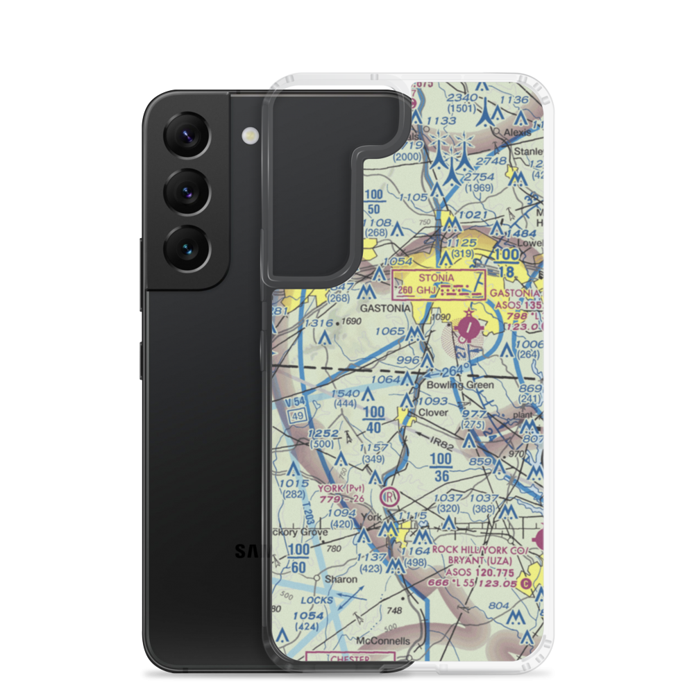 Rizzy Ridge Airport (39SC) VFR Sectional Samsung Case Samsung Galaxy S22 model shown