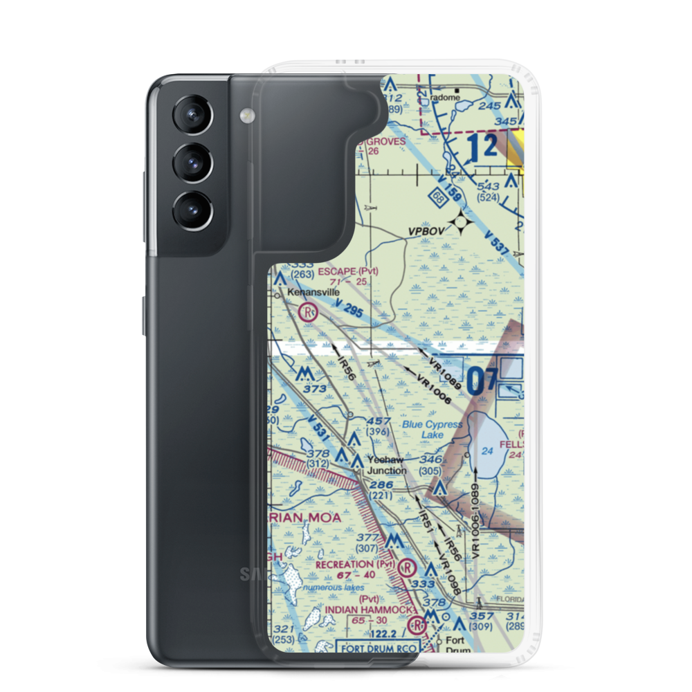 Rlm Farms Airport (FD09) VFR Sectional Samsung Case Samsung Galaxy S21 model shown