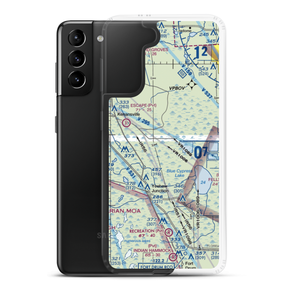 Rlm Farms Airport (FD09) VFR Sectional Samsung Case Samsung Galaxy S21 Plus model shown
