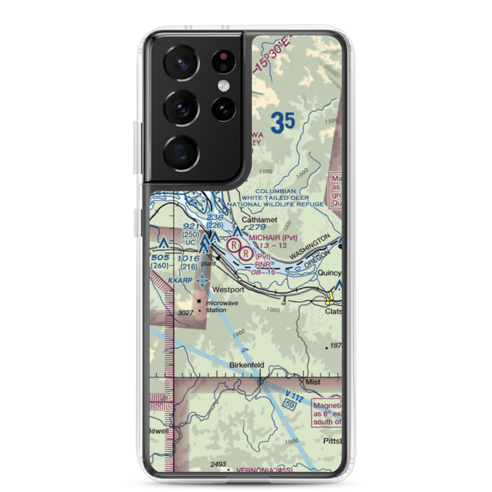 RNR Farms Airport (79WA) VFR Sectional Samsung Case Samsung Galaxy S21 Ultra model shown
