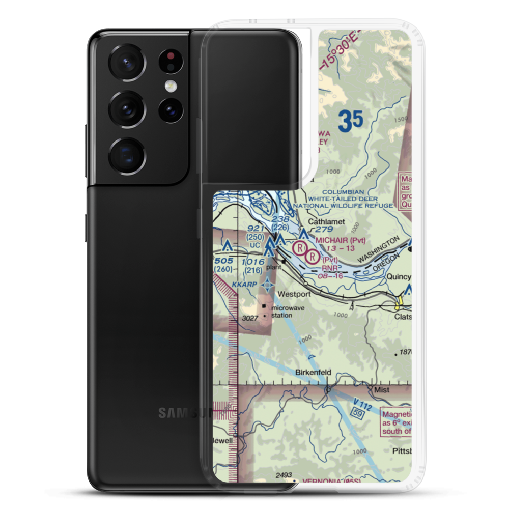 RNR Farms Airport (79WA) VFR Sectional Samsung Case Samsung Galaxy S21 Ultra model shown