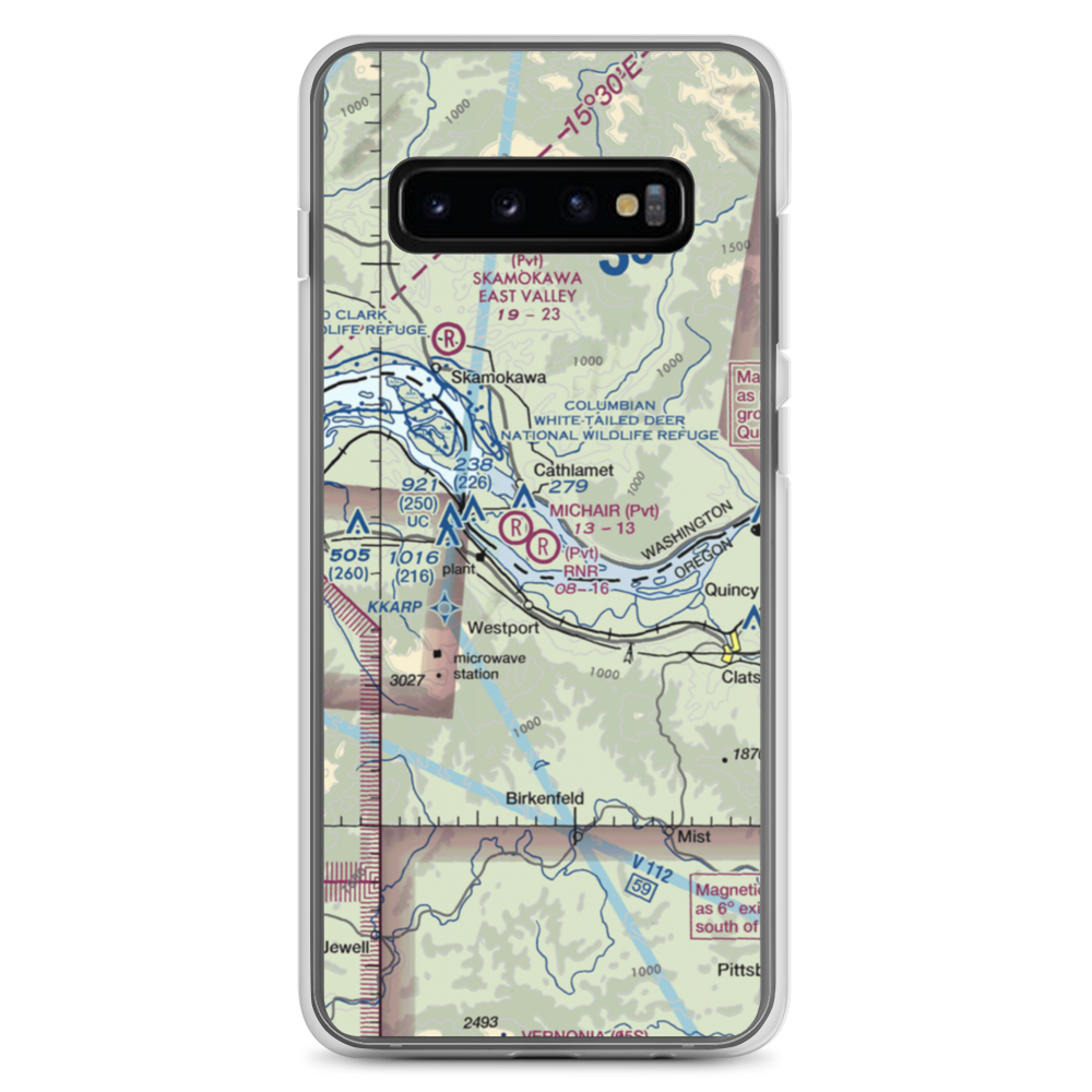 RNR Farms Airport (79WA) VFR Sectional Samsung Case Samsung Galaxy S10+ model shown