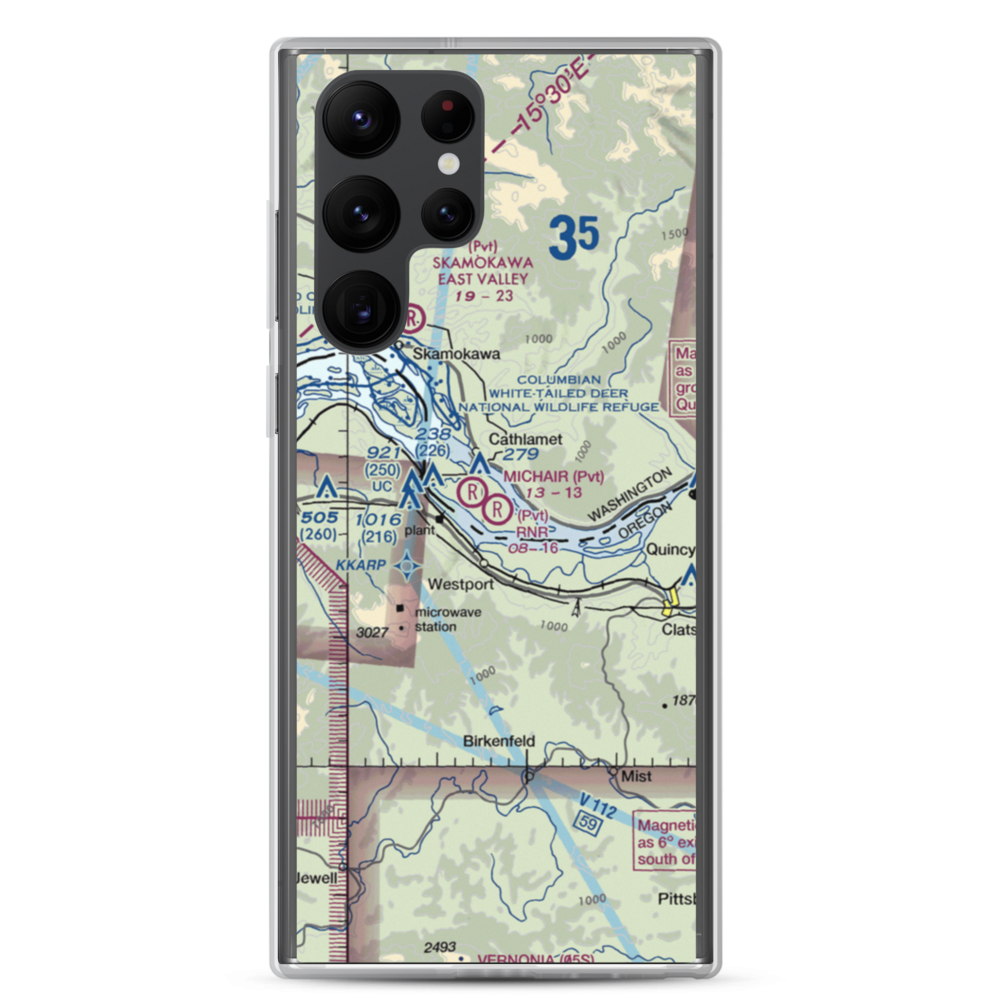 RNR Farms Airport (79WA) VFR Sectional Samsung Case Samsung Galaxy S22 Ultra model shown