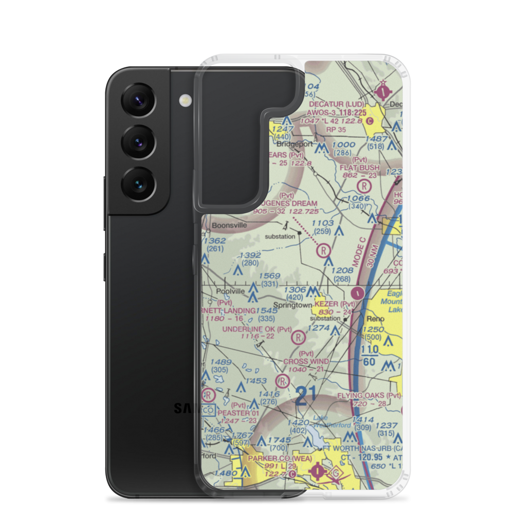 RNW Airport (0XA0) VFR Sectional Samsung Case Samsung Galaxy S22 model shown